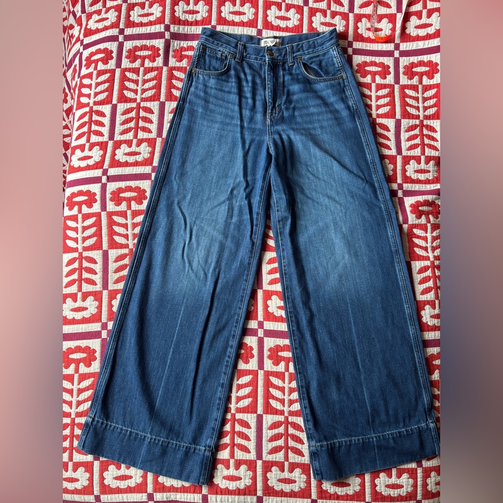 Madewell Superwide-Leg Jeans: Softdrape Denim Edition size 28